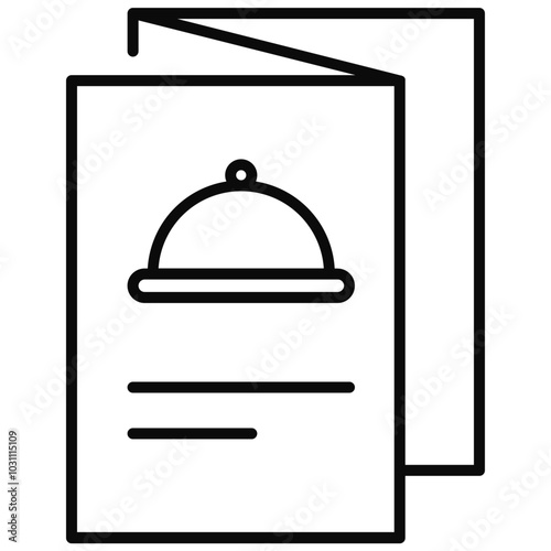 Food menu vector flat icon design.