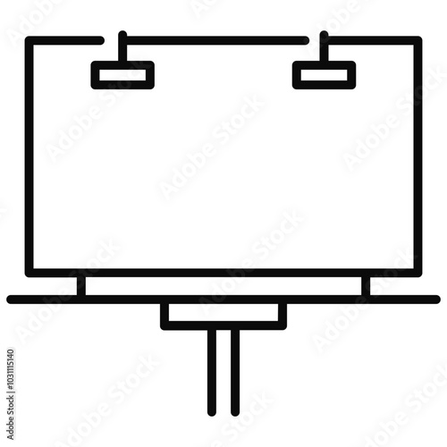 Bill board vector flat icon design.