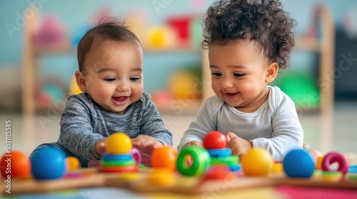 Cheerful Babies Bonding