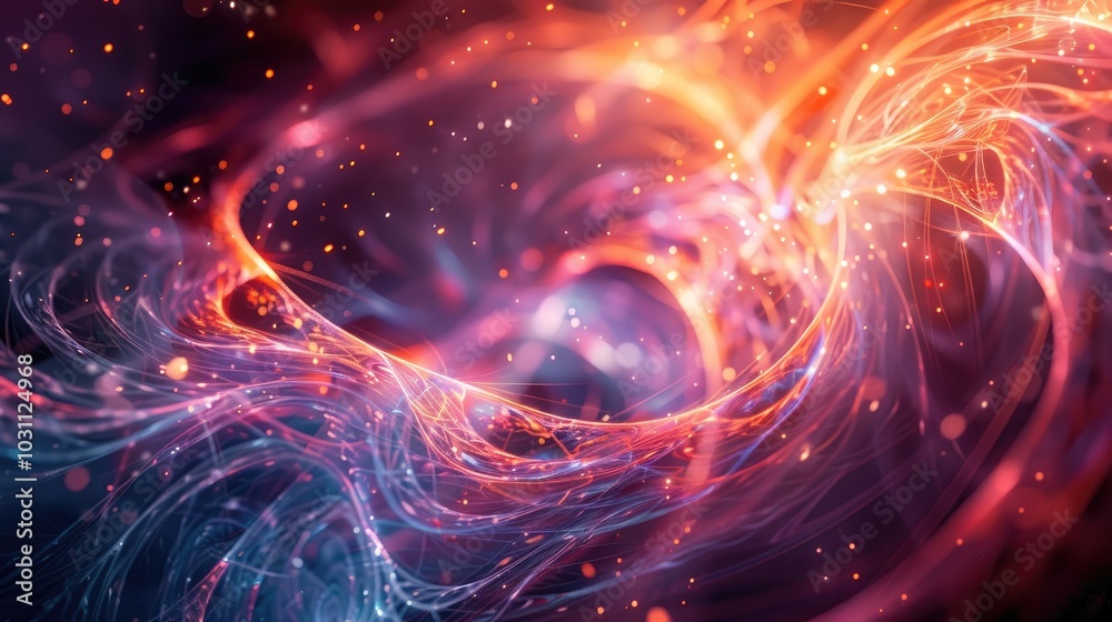 Abstract visualization of string theory Abstract visualization of string theory