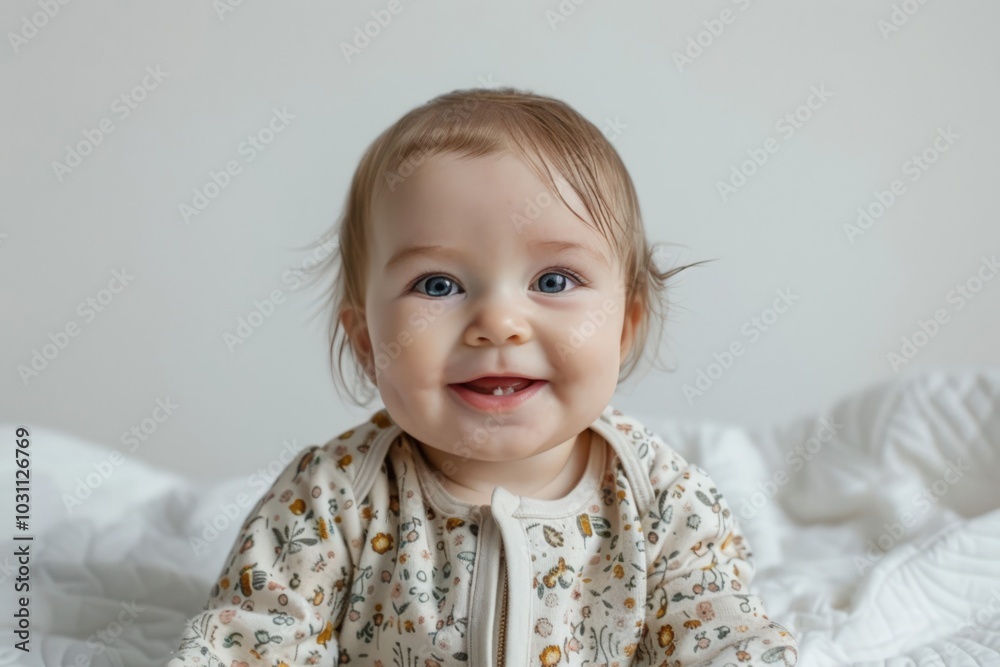 Cheerful Baby Expressing Joy Cheerful Baby Expressing Joy