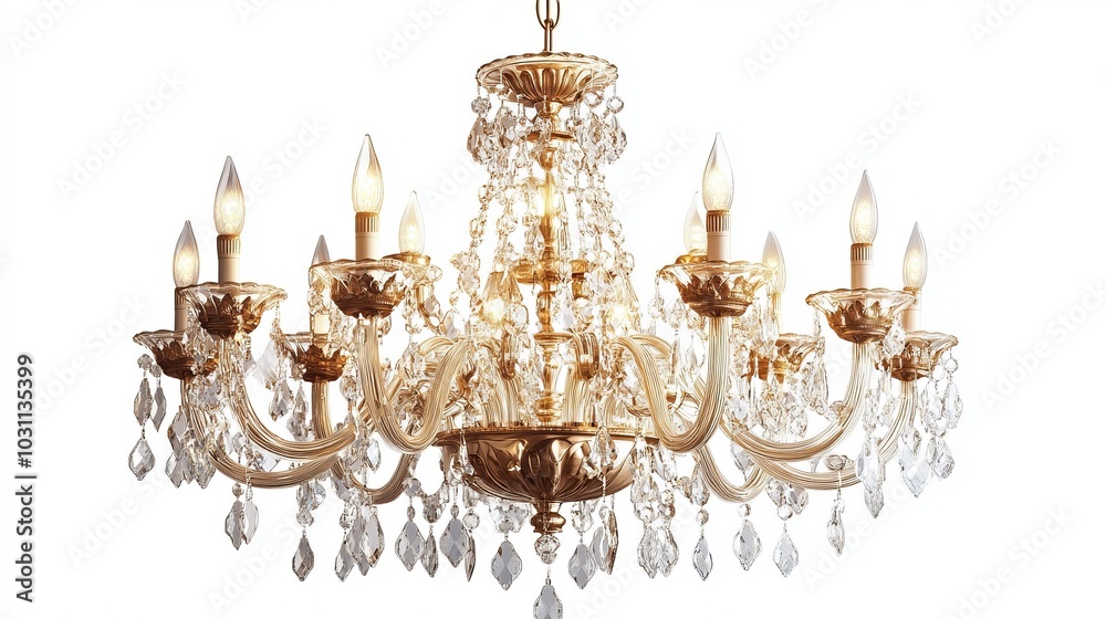 Classic chandelier isolated on white background
Classic chandelier isolated on white background