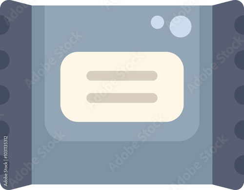 Sealed package with blank label is being prepared for shipment