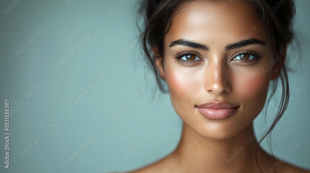 Closeup Portrait of Elegant and Alluring Female Beauty Closeup Portrait of Elegant and Alluring Female Beauty