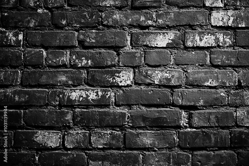 Naklejka premium a black brick wall 