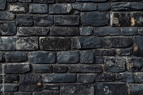 a black brick wall 