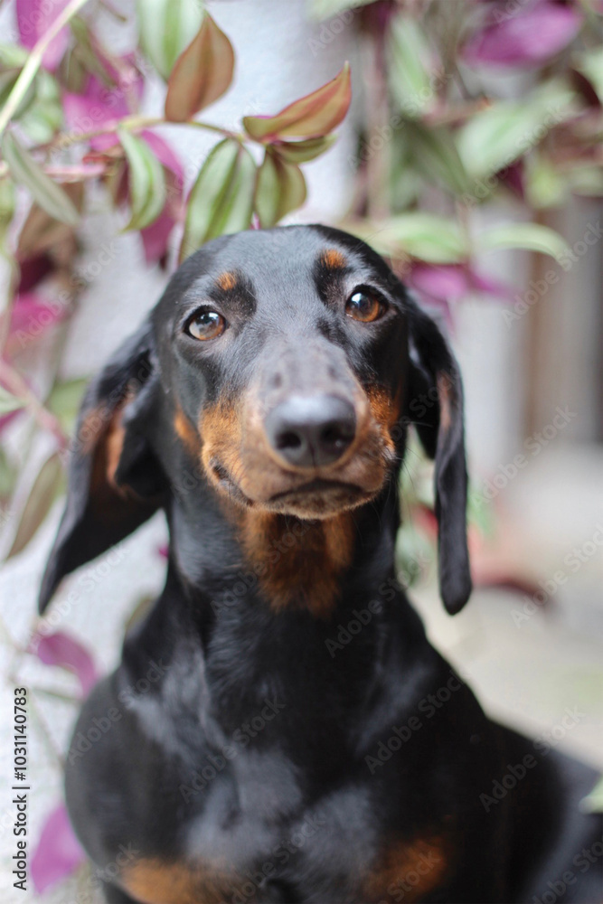 portrait of a dachshund portrait of a dachshund
