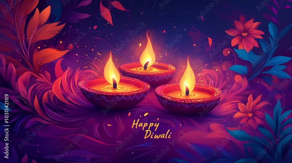 Happy Diwali text background Happy Diwali text background