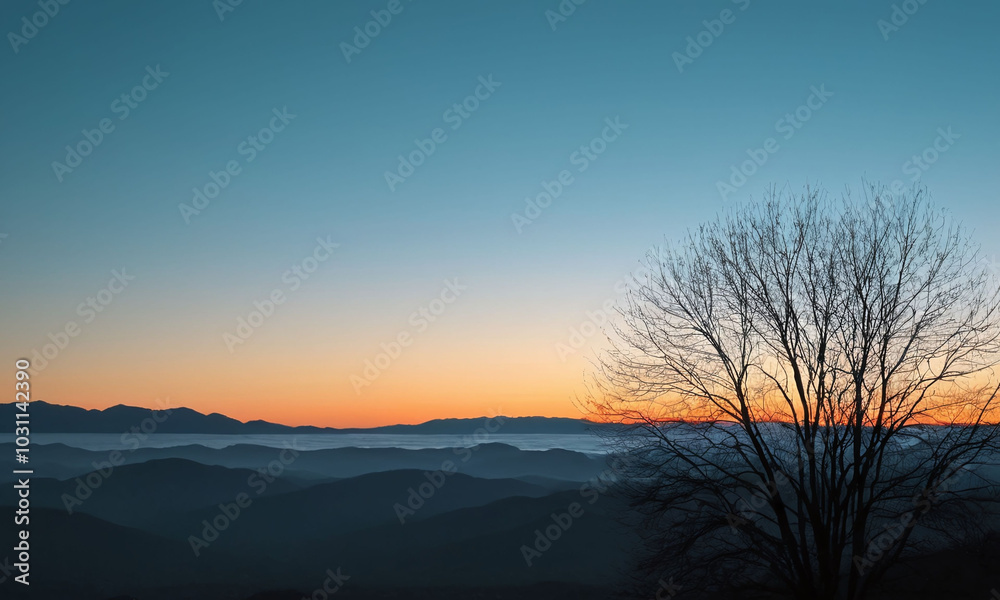 Fototapeta premium sunrise in the mountains