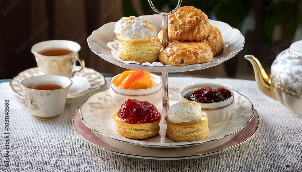 Afternoon Tea Set with Scones Afternoon Tea Set with Scones