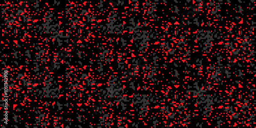 Trendy red camouflage pattern for army. Proxy camouflage military pattern, luminescent texture for fashion design