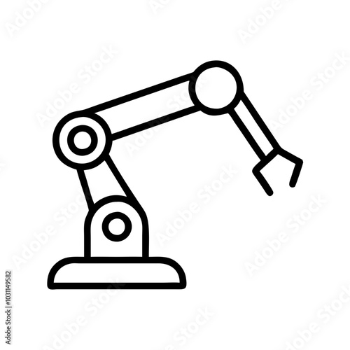 Robotics Arm Icon 