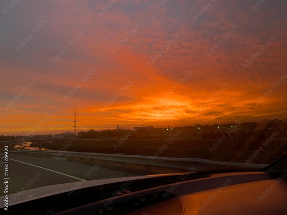 Obraz premium Orange Sunset