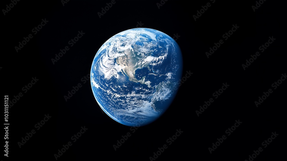 earth positioned on the right side of the frame using only blue tones earth positioned on the right side of the frame using only blue tones