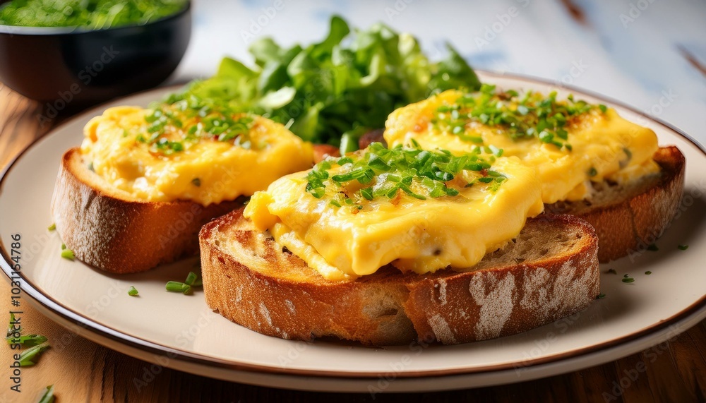 Welsh Rarebit with a Gourmet Garnish Welsh Rarebit with a Gourmet Garnish