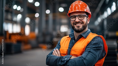 Safety Trainer Smiling in Workplace Environment