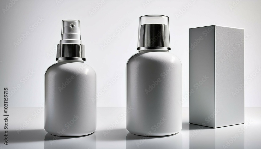 white plastic bottle white plastic bottle