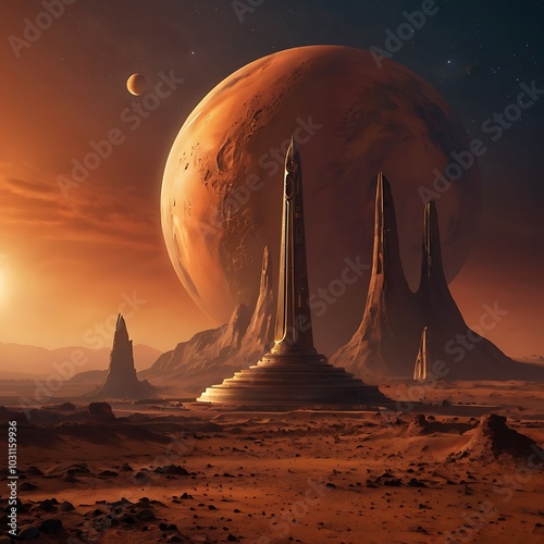 Monument on Mars,temple