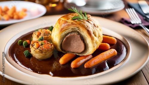 Venison Wellington with Madeira Sauce