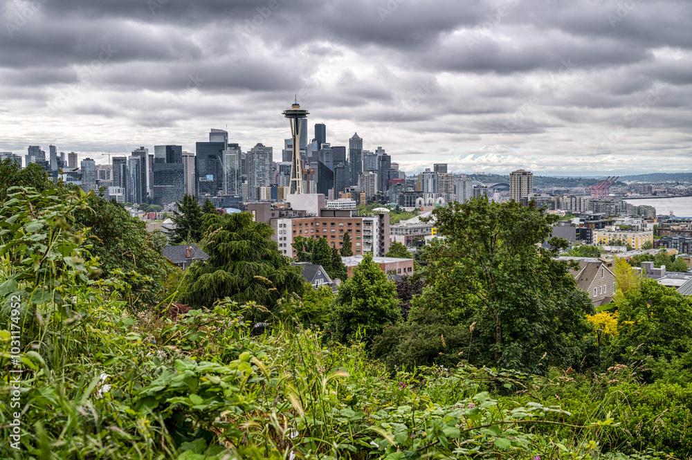 Obraz premium Seattle Rain