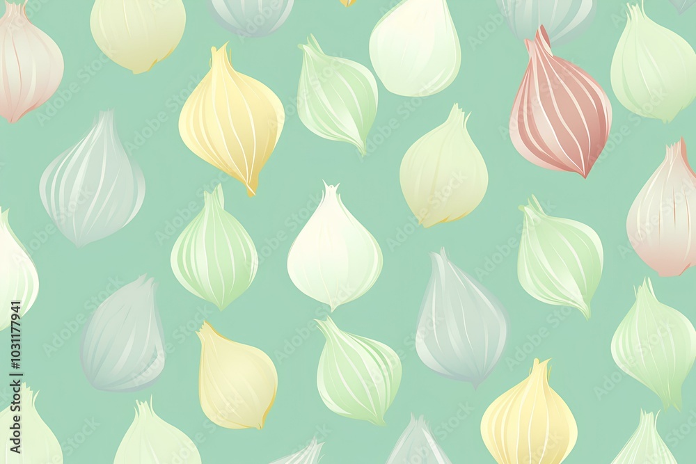 Fototapeta premium seamless pattern with leaves