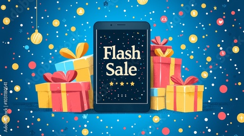 Modern Mobile App Design for Flash Sale Promotion
