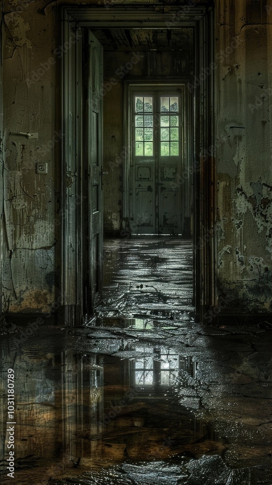 Forgotten Hallway: A Glimpse into a Decayed Past Forgotten Hallway: A Glimpse into a Decayed Past