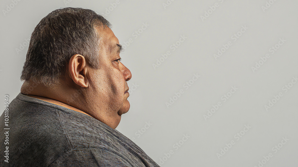 Obraz premium Hispanic man with short hair