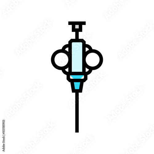 biopsy cancer treatment color icon vector. biopsy cancer treatment sign. isolated symbol illustration