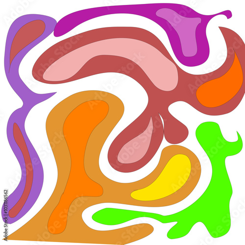 abstract  background with color of shape