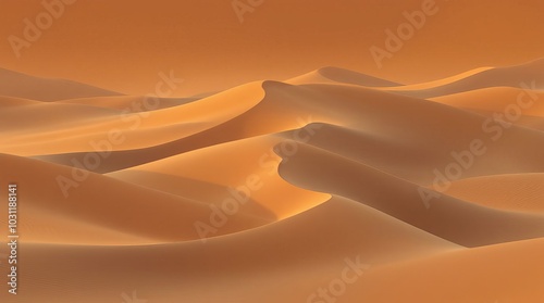 Fototapeta Naklejka Na Ścianę i Meble -  sand dunes in the desert, desert with desert sand, desert scene with sand, sand in the desert, wind in the desert