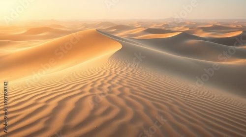 Fototapeta Naklejka Na Ścianę i Meble -  sand dunes in the desert, desert with desert sand, desert scene with sand, sand in the desert, wind in the desert
