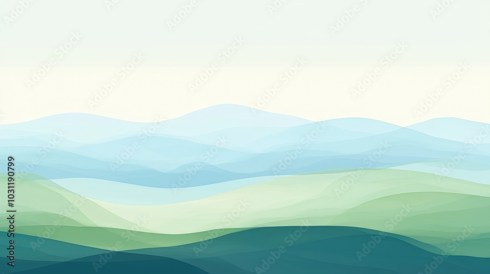 A serene background featuring soft gradients of blue and green, evoking a sense of calm and peace, ideal for digital or design use A serene background featuring soft gradients of blue and green, evoking a sense of calm and peace, ideal for digital or design use