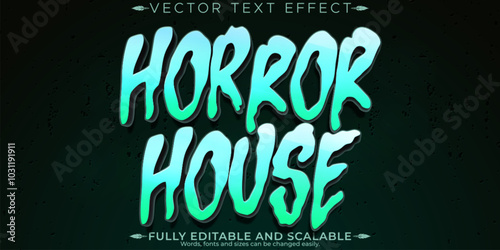 Halloween monster text effect, editable horror and scary text style