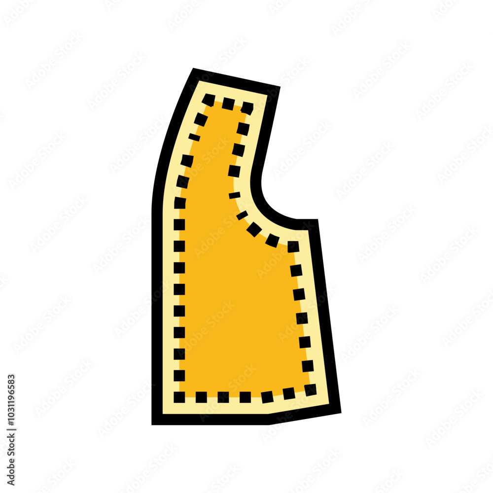Obraz premium seam allowance dressmaking fashion color icon vector. seam allowance dressmaking fashion sign. isolated symbol illustration