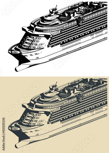 Large cruise liner