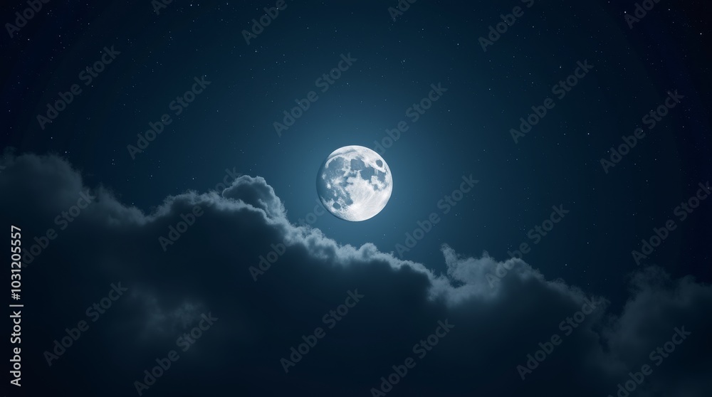 moon in the night with stars and cloud, moon view at the night, beautiful moon with stars moon in the night with stars and cloud, moon view at the night, beautiful moon with stars
