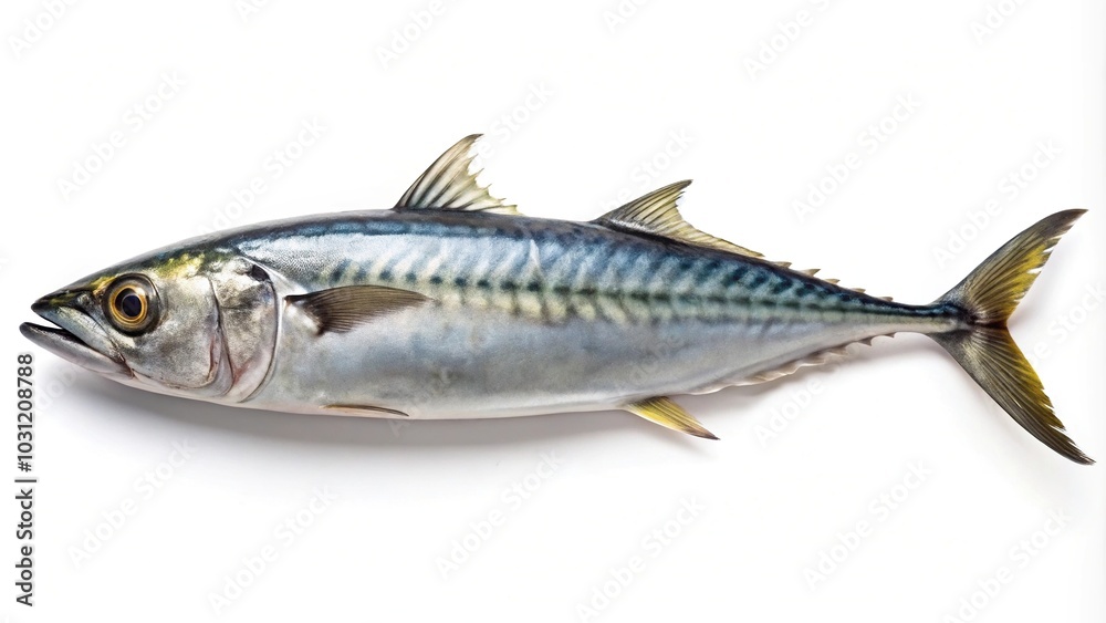 Japanese Spanish mackerel isolated on white background Japanese Spanish mackerel isolated on white background