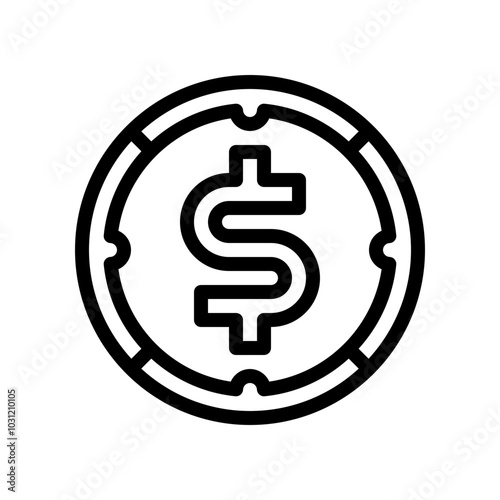 profitability icon line icon