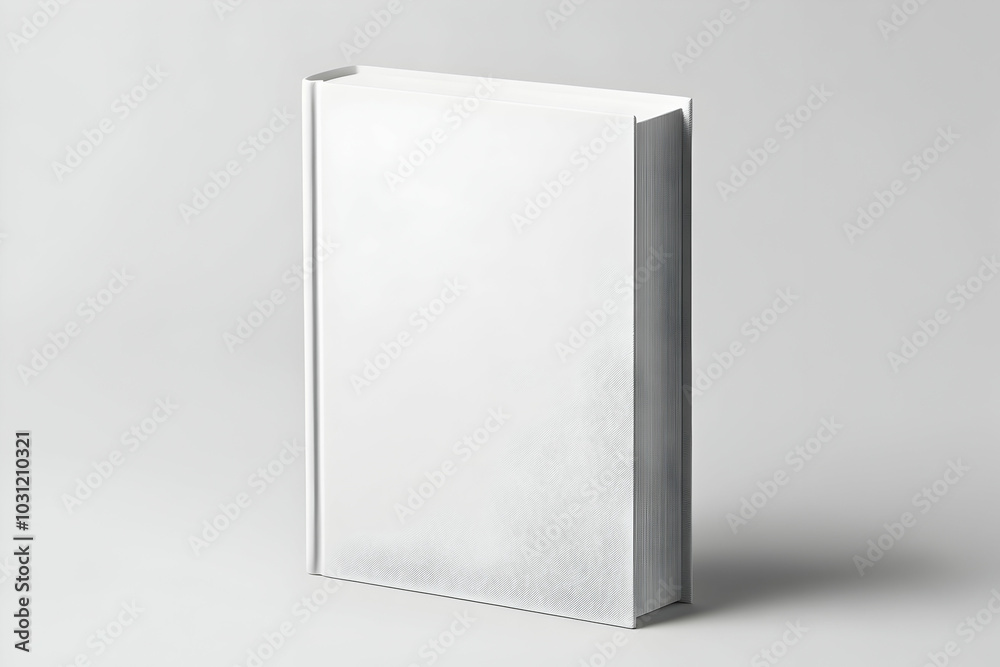 White Book Cover Mockup - Realistic Image White Book Cover Mockup - Realistic Image