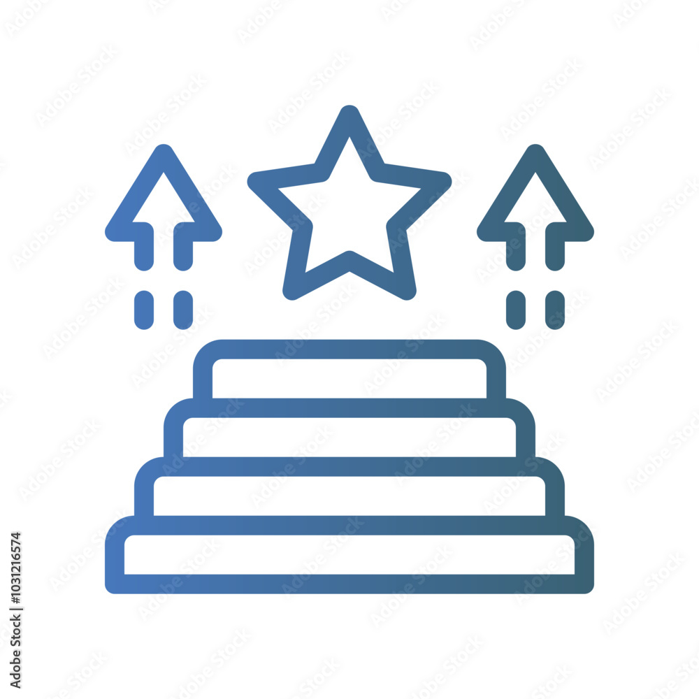 staircase icon gradient icon staircase icon gradient icon
