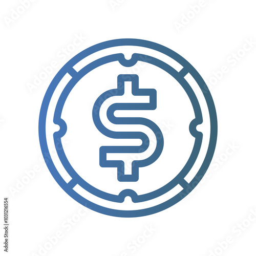 profitability icon gradient icon