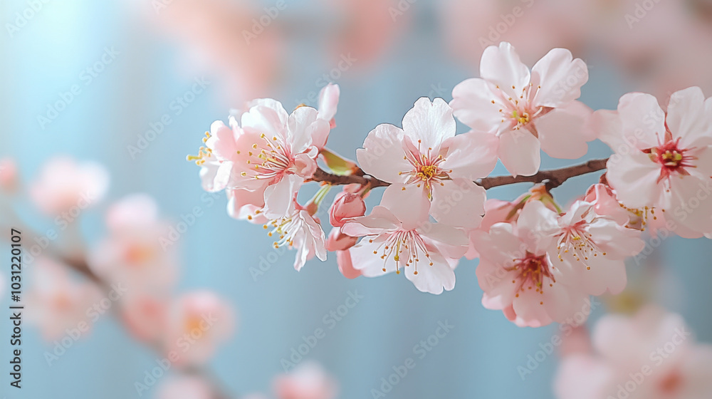 sakura flowers of pink color on sunny backdrop sakura flowers of pink color on sunny backdrop