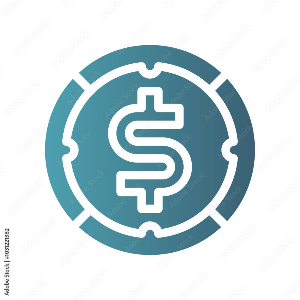 profitability icon flat gradient icon profitability icon flat gradient icon