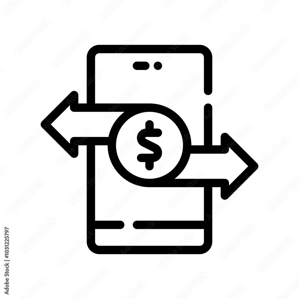 transaction line icon transaction line icon
