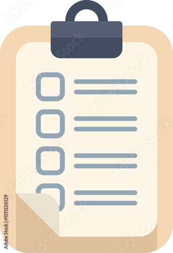 Clipboard with checklist showing checkboxes and pencil for marking choosing selecting or deciding