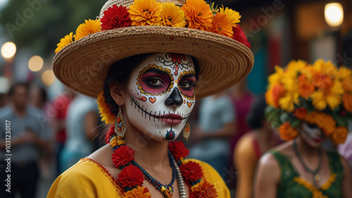 SINCO DE MAYO clown in the carnival photo