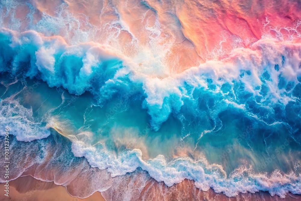 Abstract Gradient Waves in Pastel Pink and Blue - Background Design for Modern Aesthetics Abstract Gradient Waves in Pastel Pink and Blue - Background Design for Modern Aesthetics