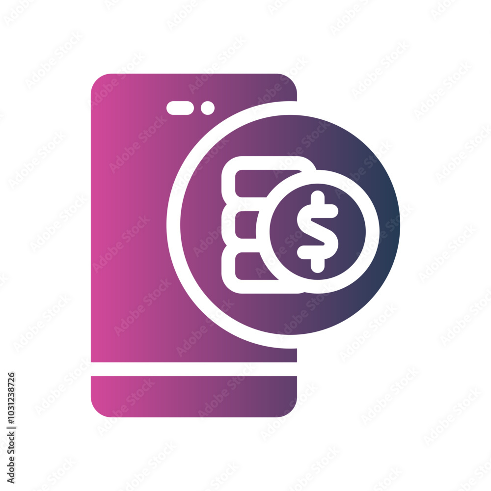 coin flat gradient icon coin flat gradient icon