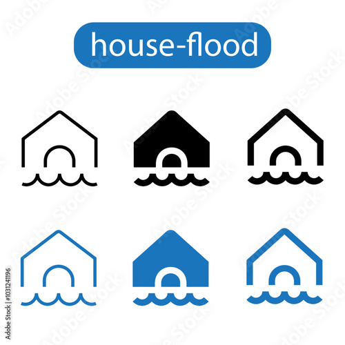 flood Vector illustration on a transparent background. Premium quality symmbols. Glyphs vector icons for concept and graphic design.
